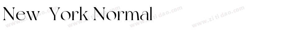 New-York Normal字体转换